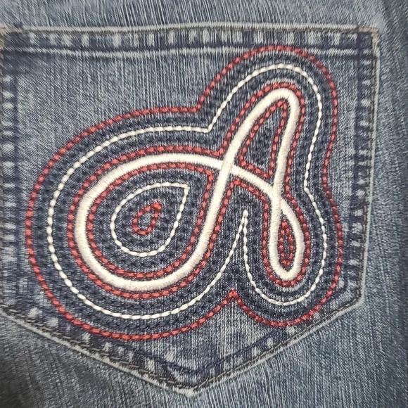 AKDMKS Jeans Womens Embroidered Pockets Size 11 EUC - Picture 3 of 8